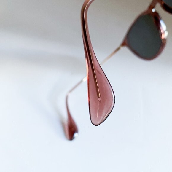 RayBan Light Brown Beige Frame Classic Shape Eye Glass Frames